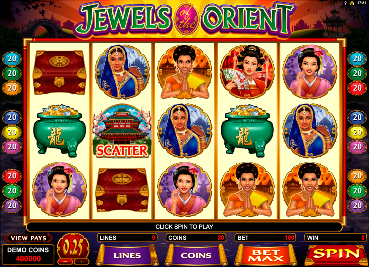 jewels of the orient microgaming online slots 