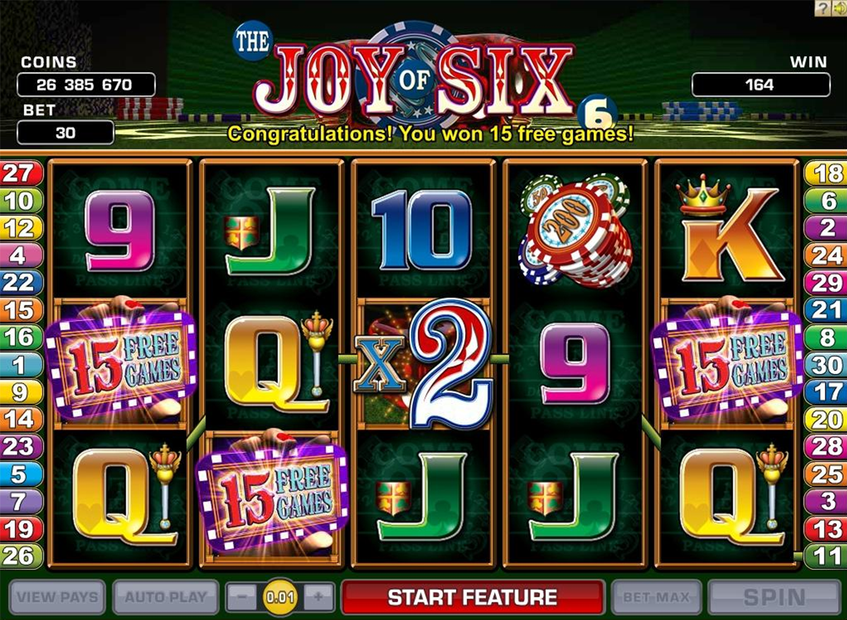 joy of six microgaming online slots 