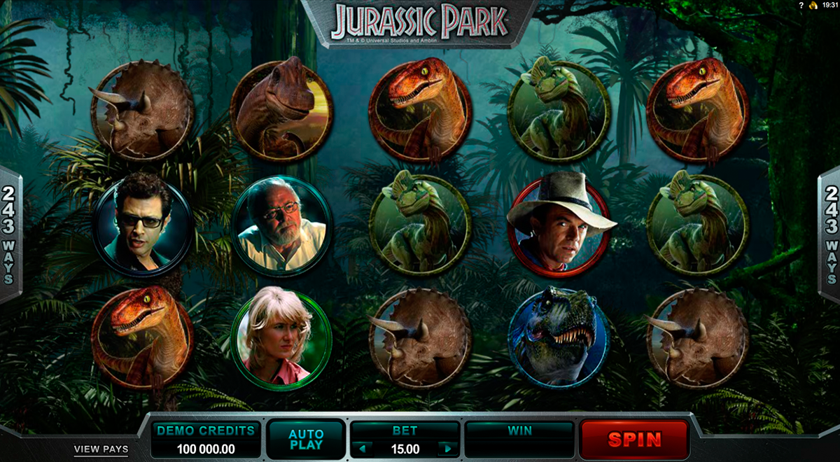 jurassic park microgaming online slots 