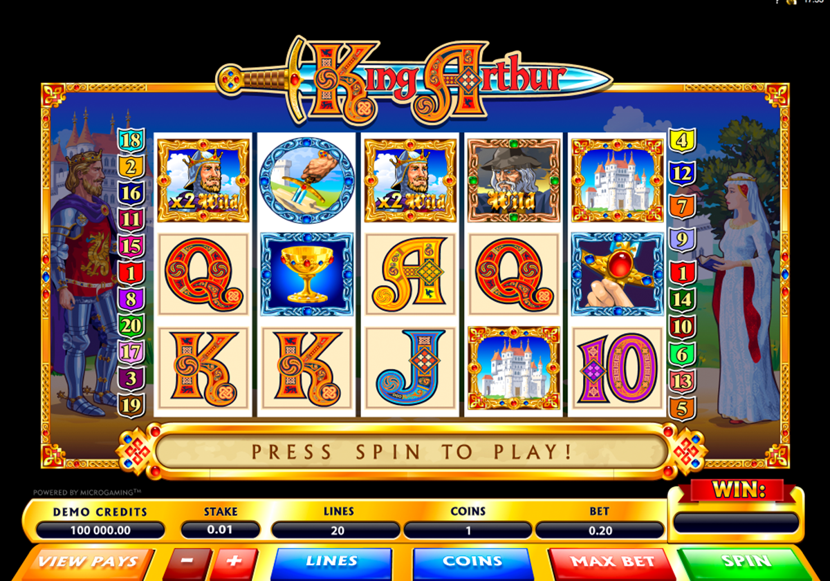 king arthur microgaming online slots 