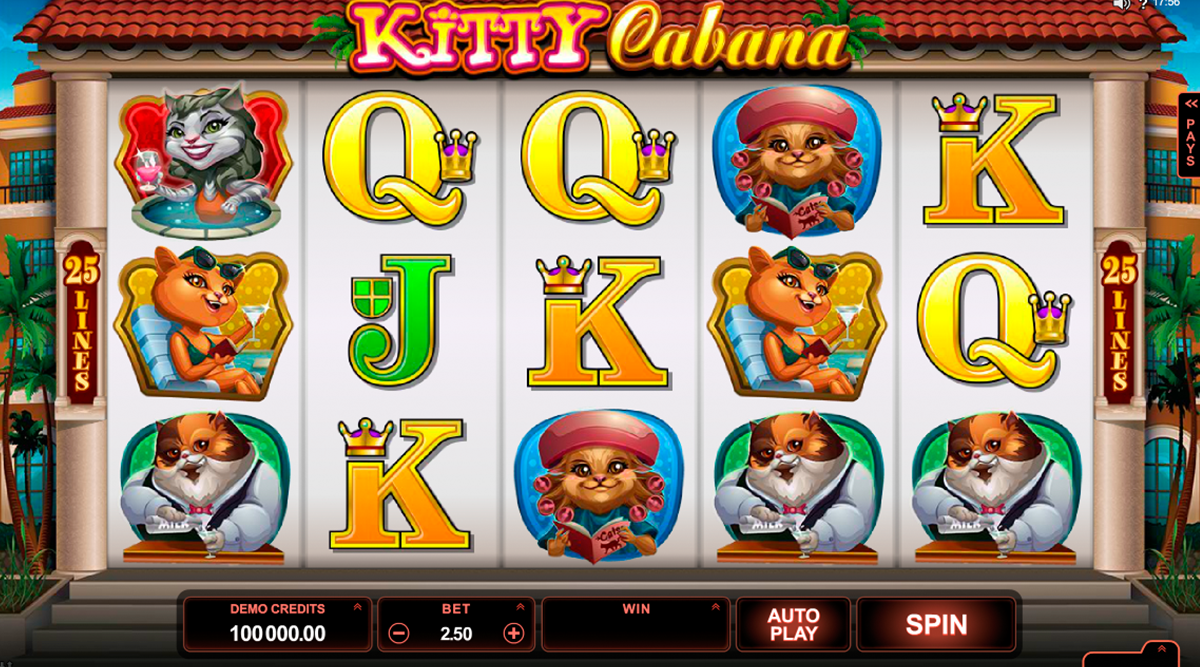 kitty cabana microgaming online slots 
