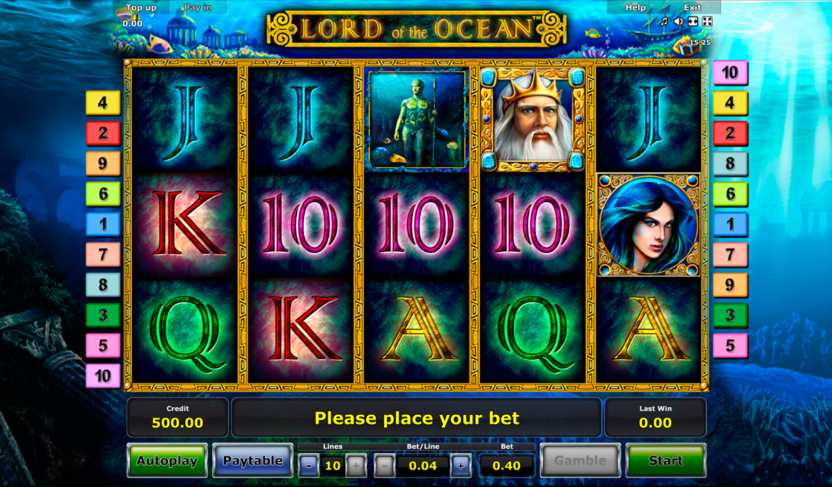 lord of the ocean novomatic online slots 