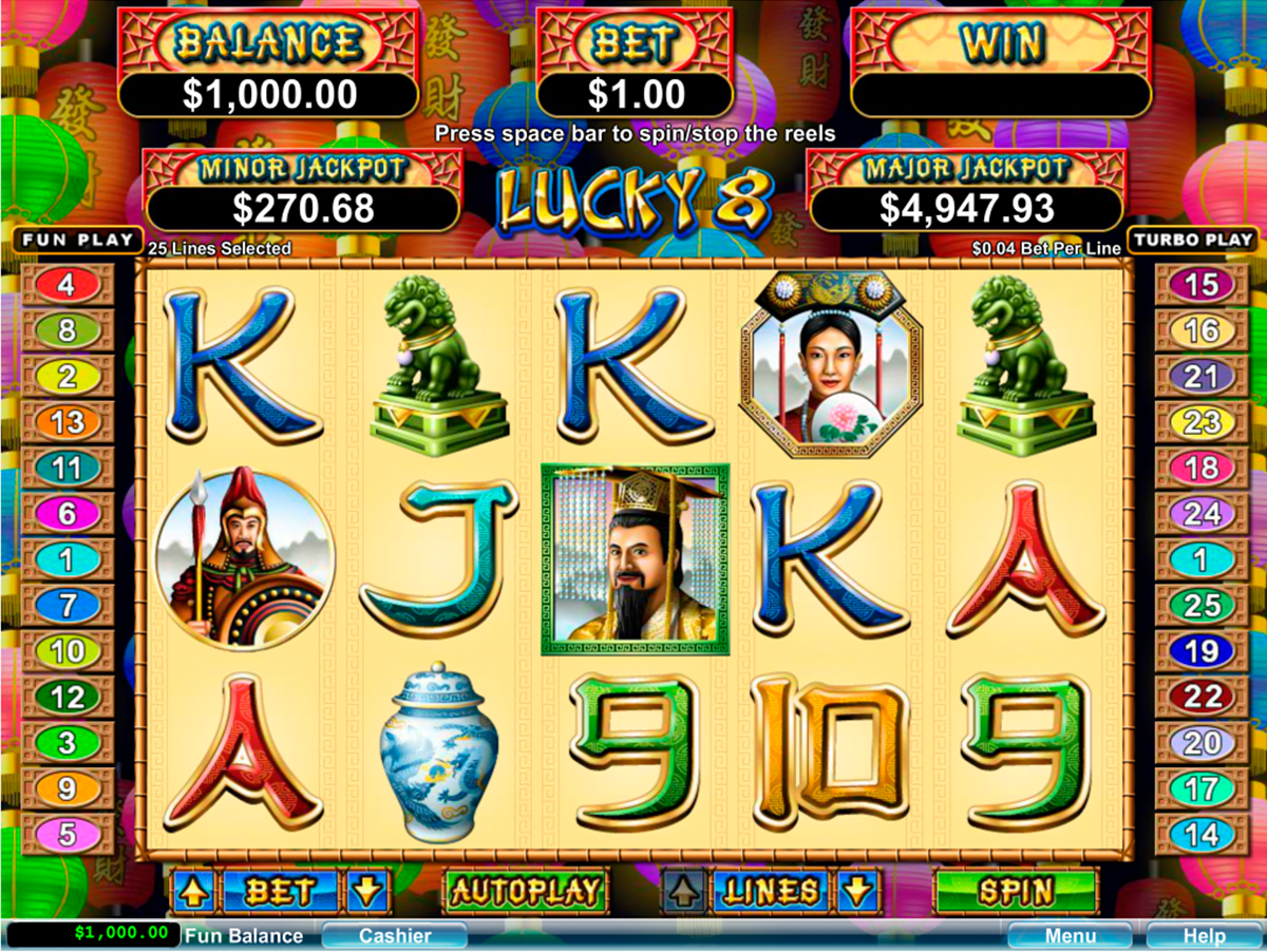 lucky 8 rtg online slots 