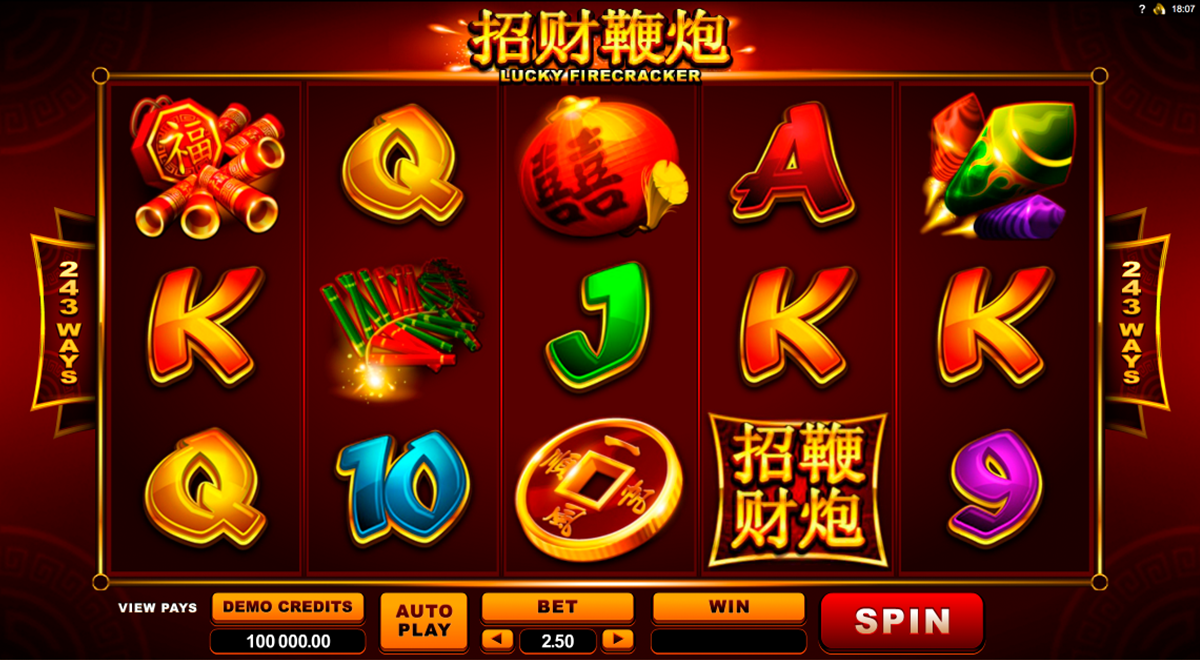 lucky firecracker microgaming online slots 