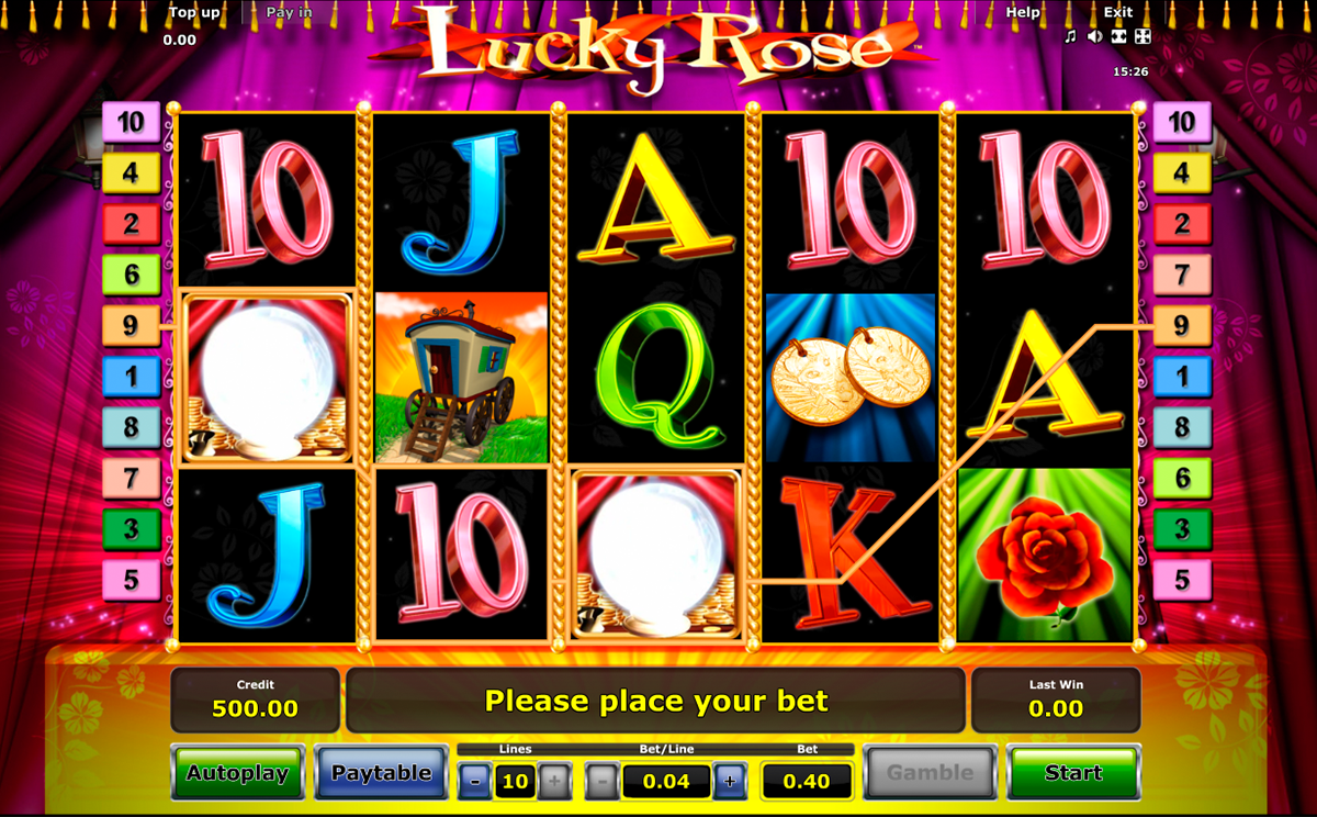 lucky rose novomatic online slots 