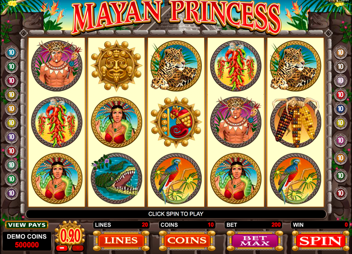 mayan princess microgaming online slots 