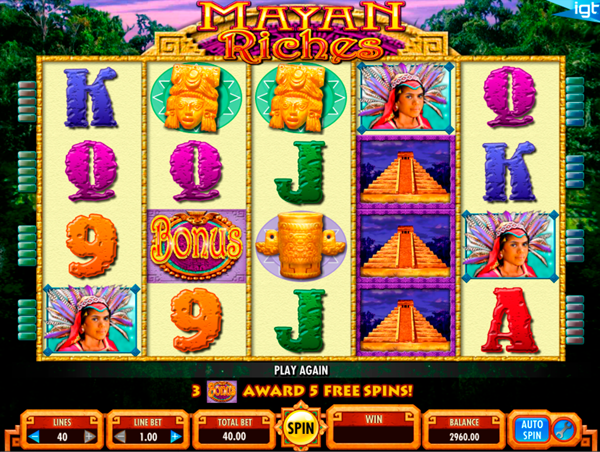 mayan riches igt online slots 