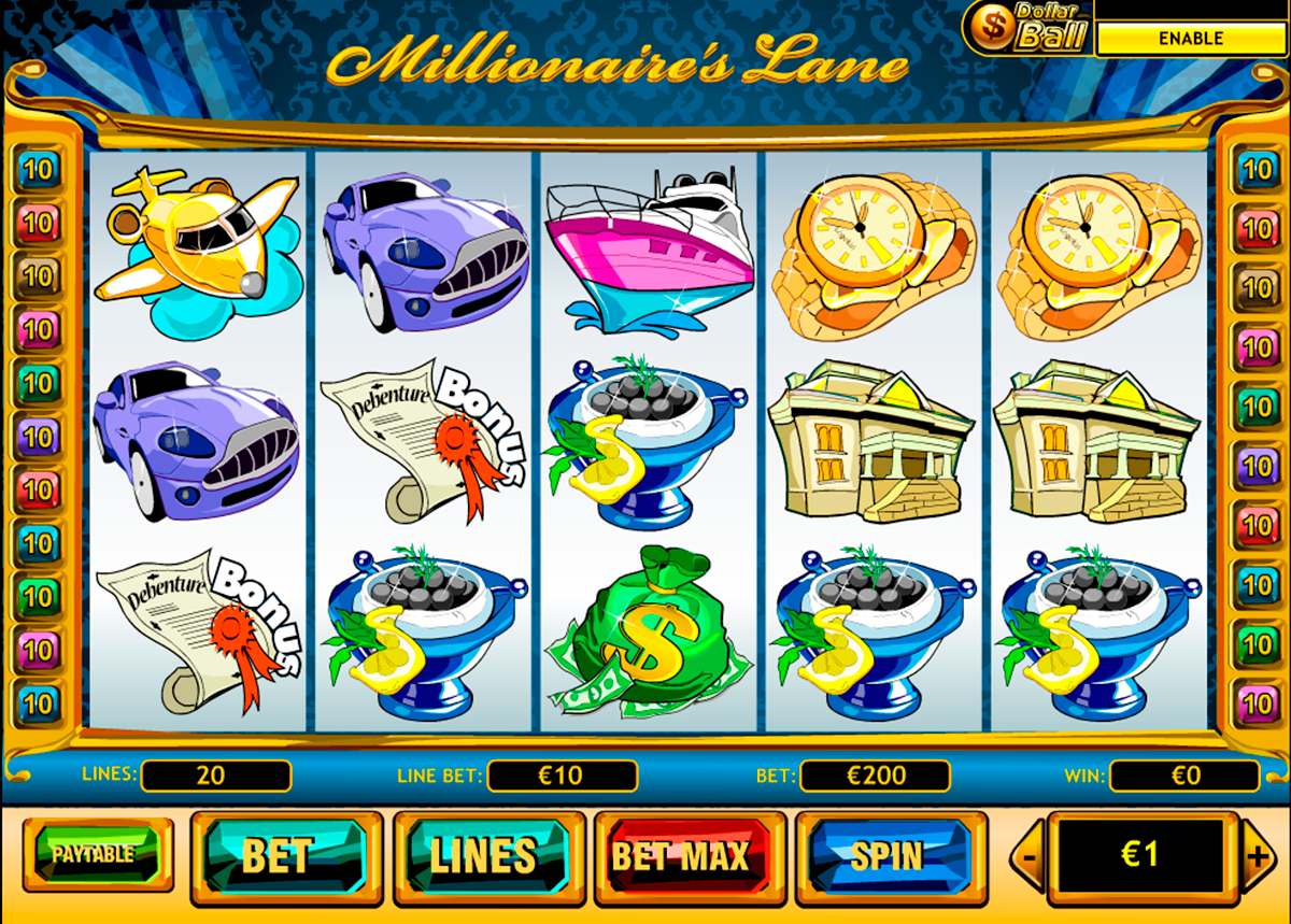 millionaires lane playtech online slots 