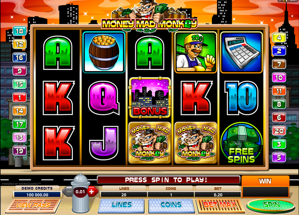 money mad monkey microgaming online slots 