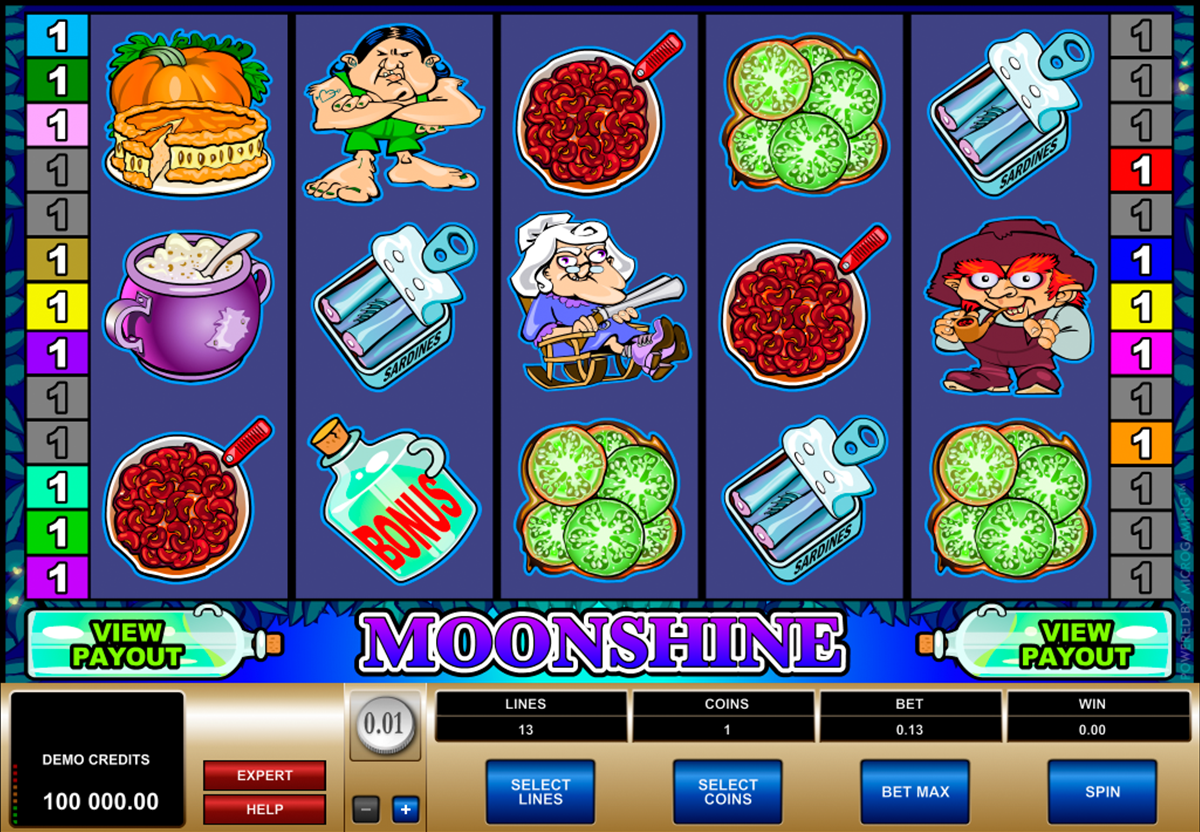 moonshine microgaming online slots 