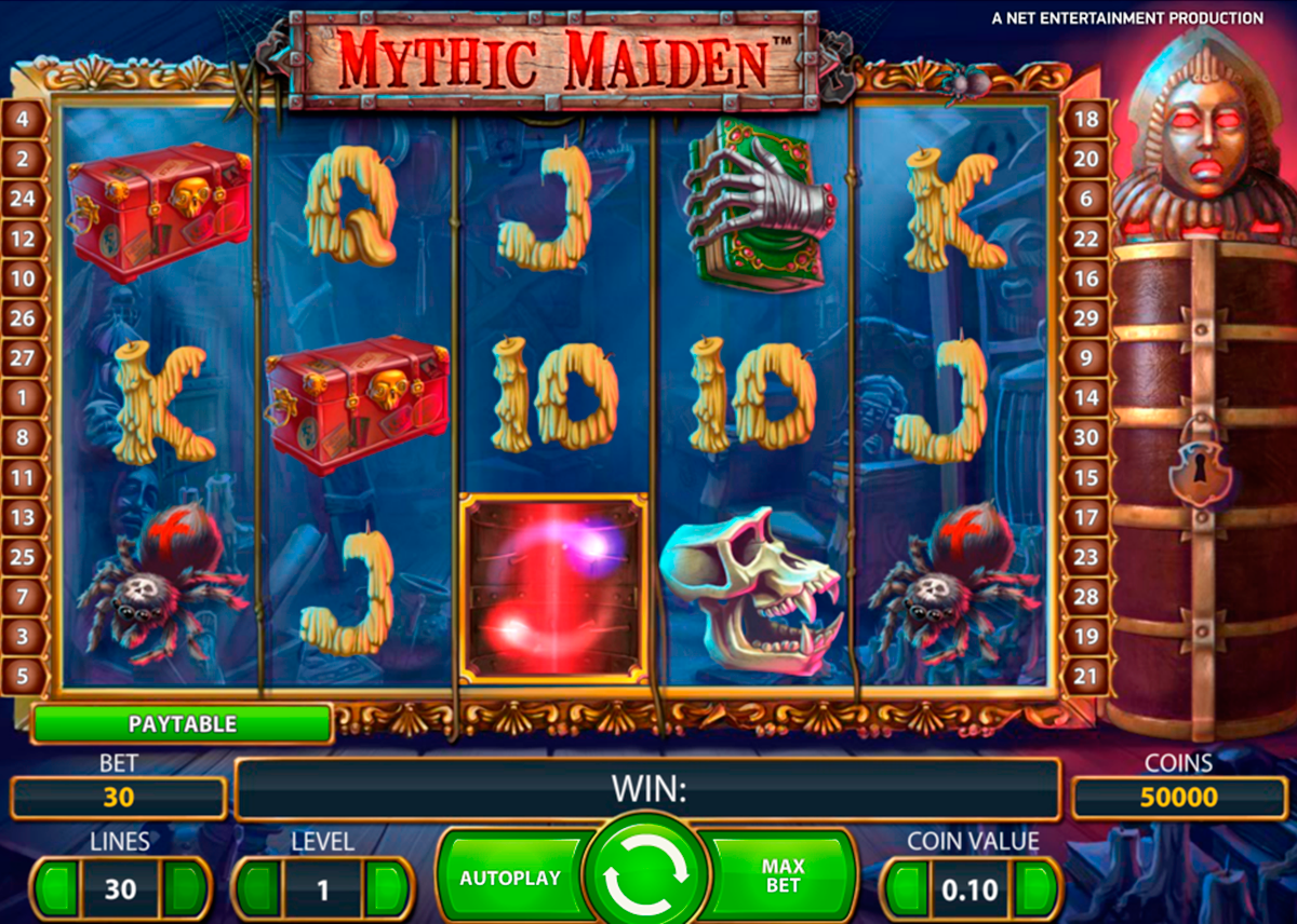 mythic maiden netent online slots 