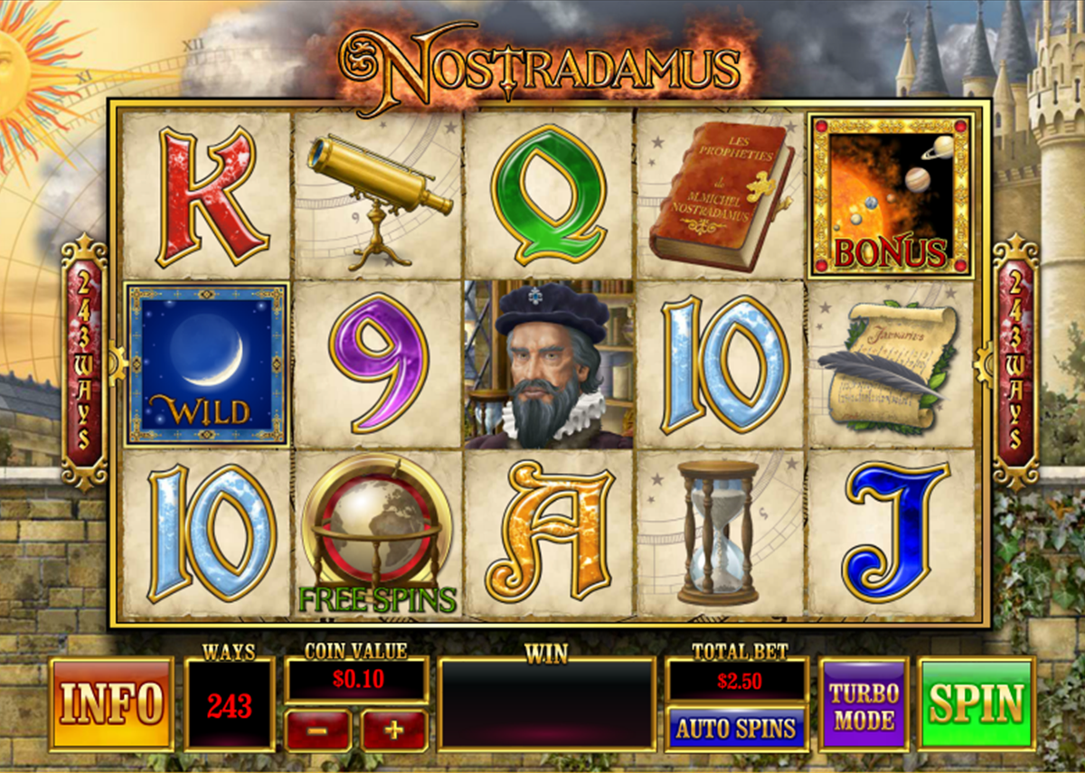 nostradamus playtech online slots 