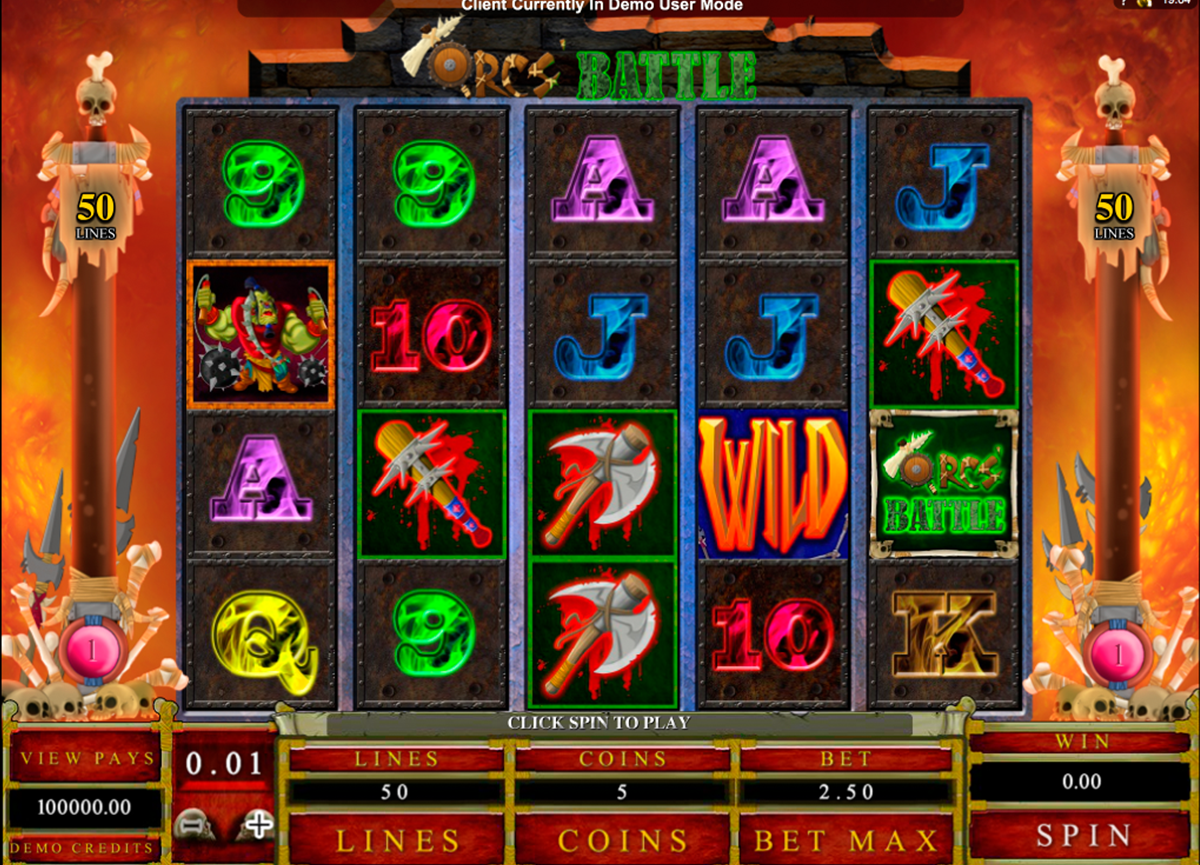 orcs battle microgaming online slots 