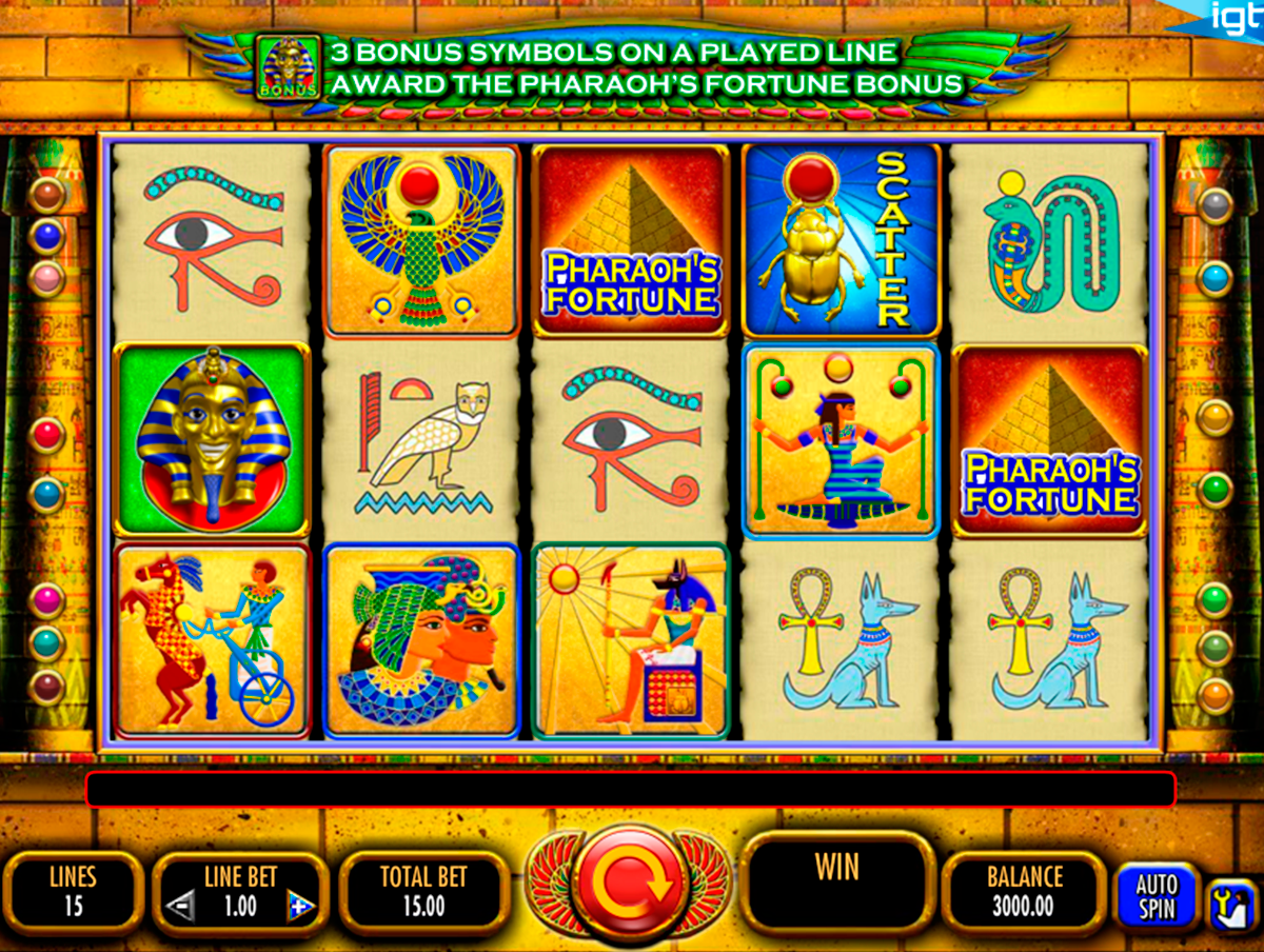 pharaohs fortune igt online slots 
