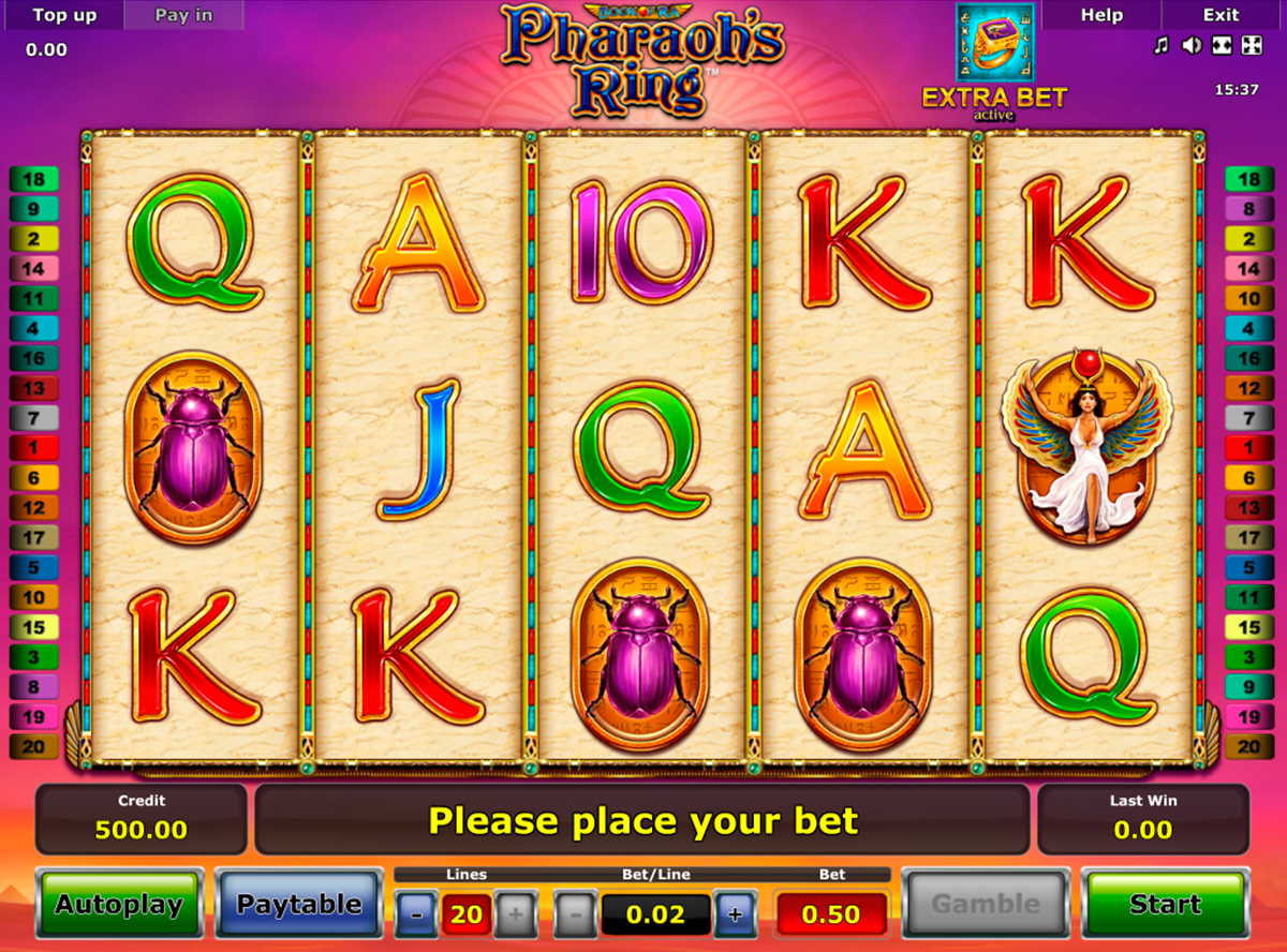 pharaohs ring novomatic online slots 