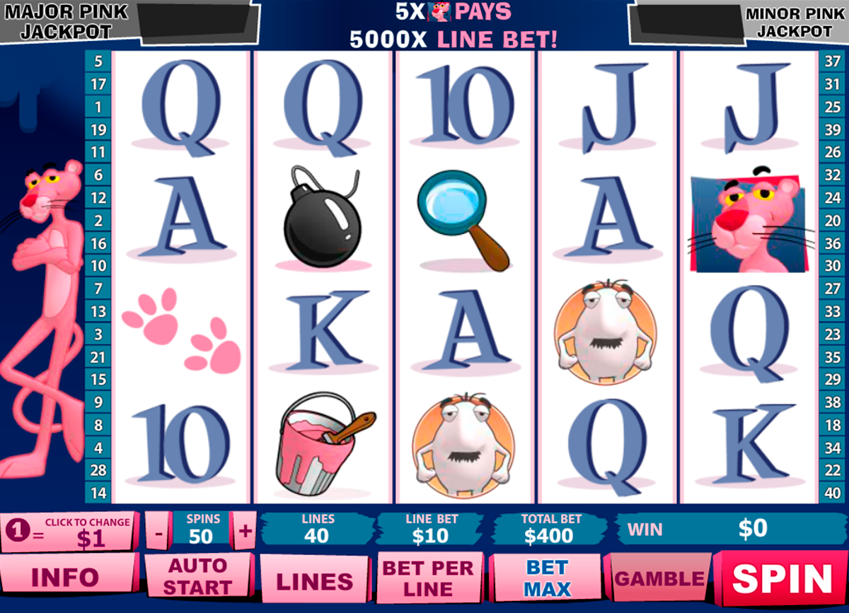 pink panther playtech online slots 