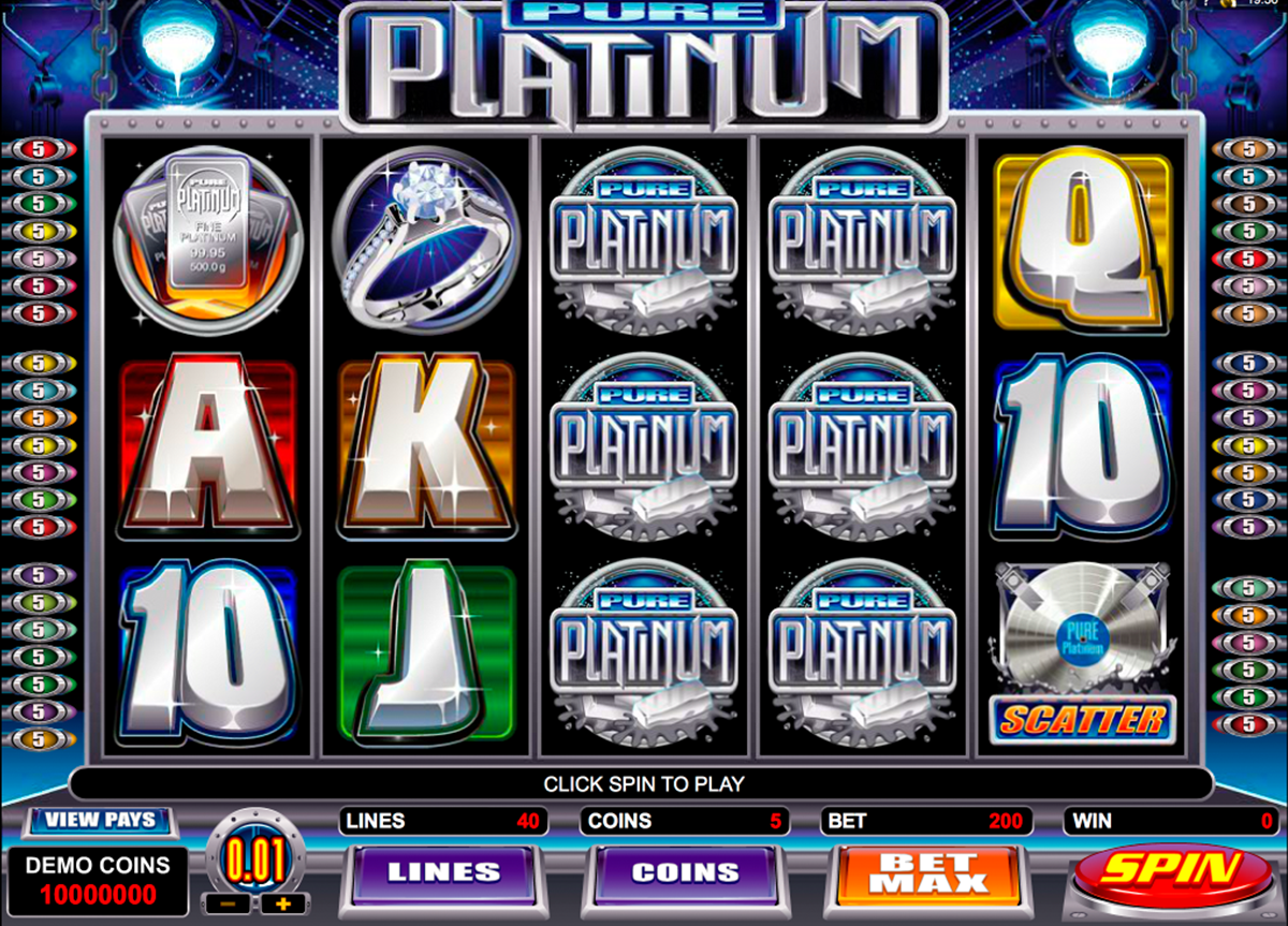 pure platinum microgaming online slots 