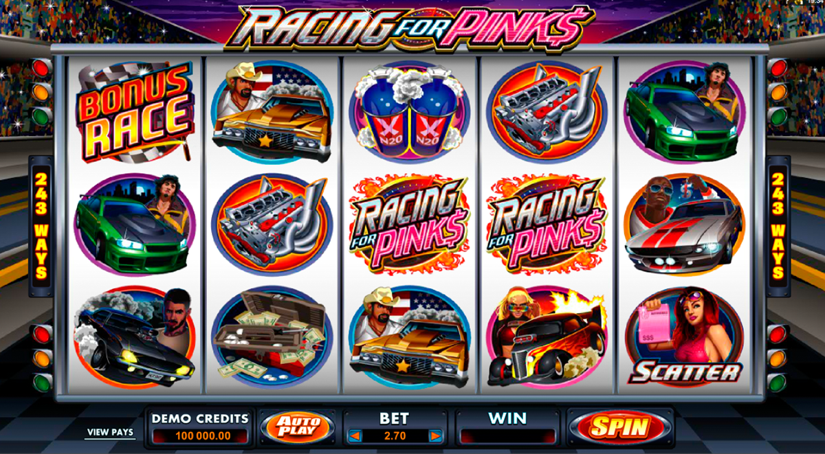 racing for pinks microgaming online slots 