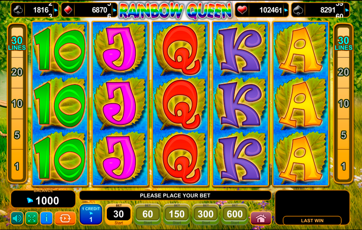 rainbow queen egt online slots 