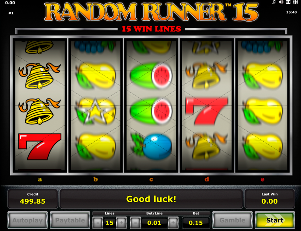 random runner 15 novomatic online slots 