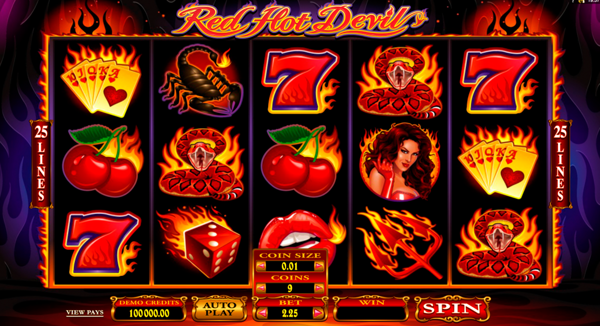 red hot devil microgaming online slots 