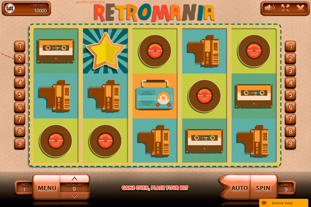 retromania endorphina online slots 