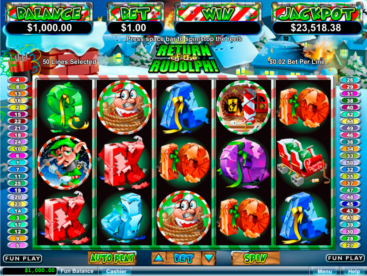 return of the rudolph rtg online slots 