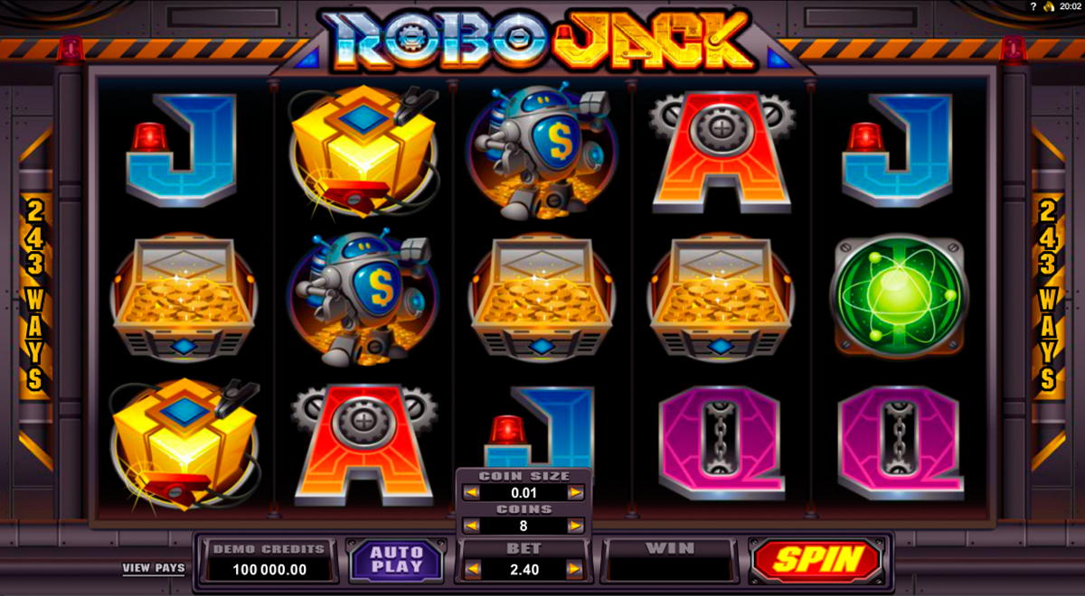 robojack microgaming online slots 