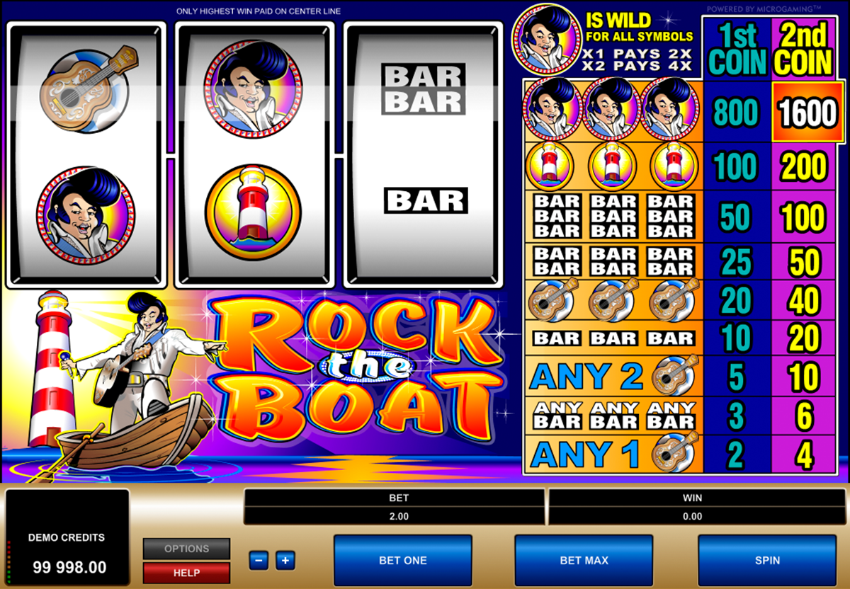 rock the boat microgaming online slots 