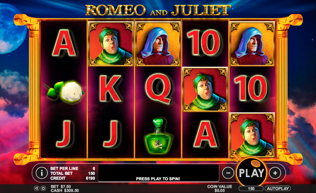 romeo and juliet pragmatic online slots 