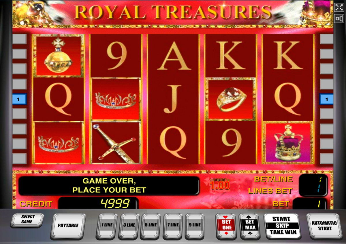 royal treasures novomatic online slots 