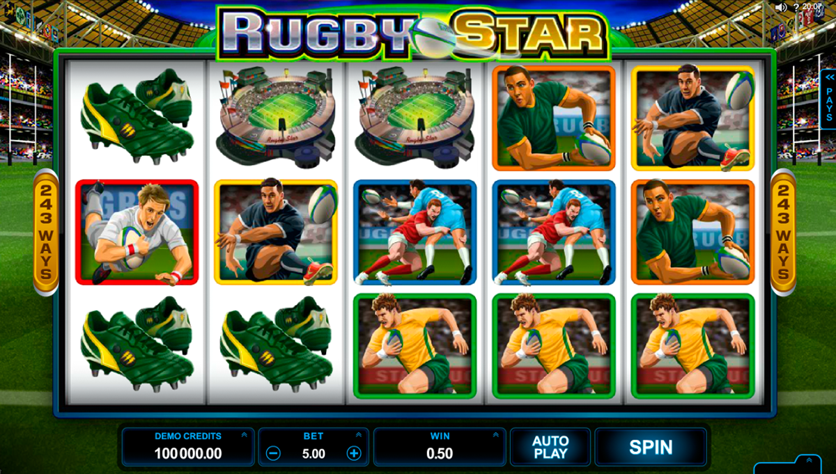 rugby star microgaming online slots 
