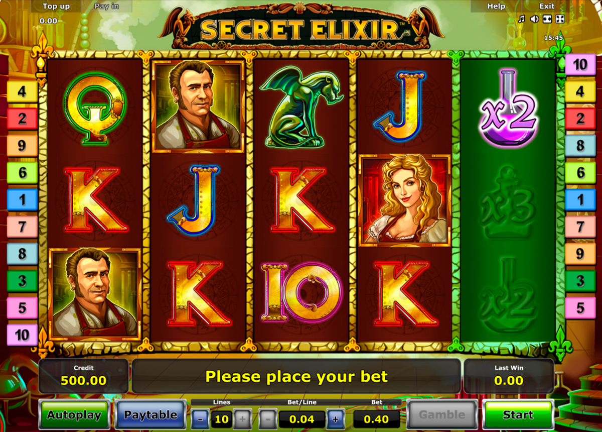 secret elixir novomatic online slots 