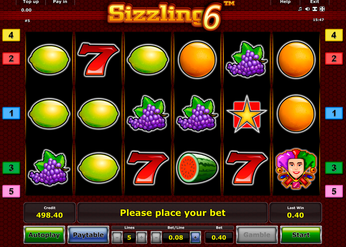 sizzling 6 novomatic online slots 