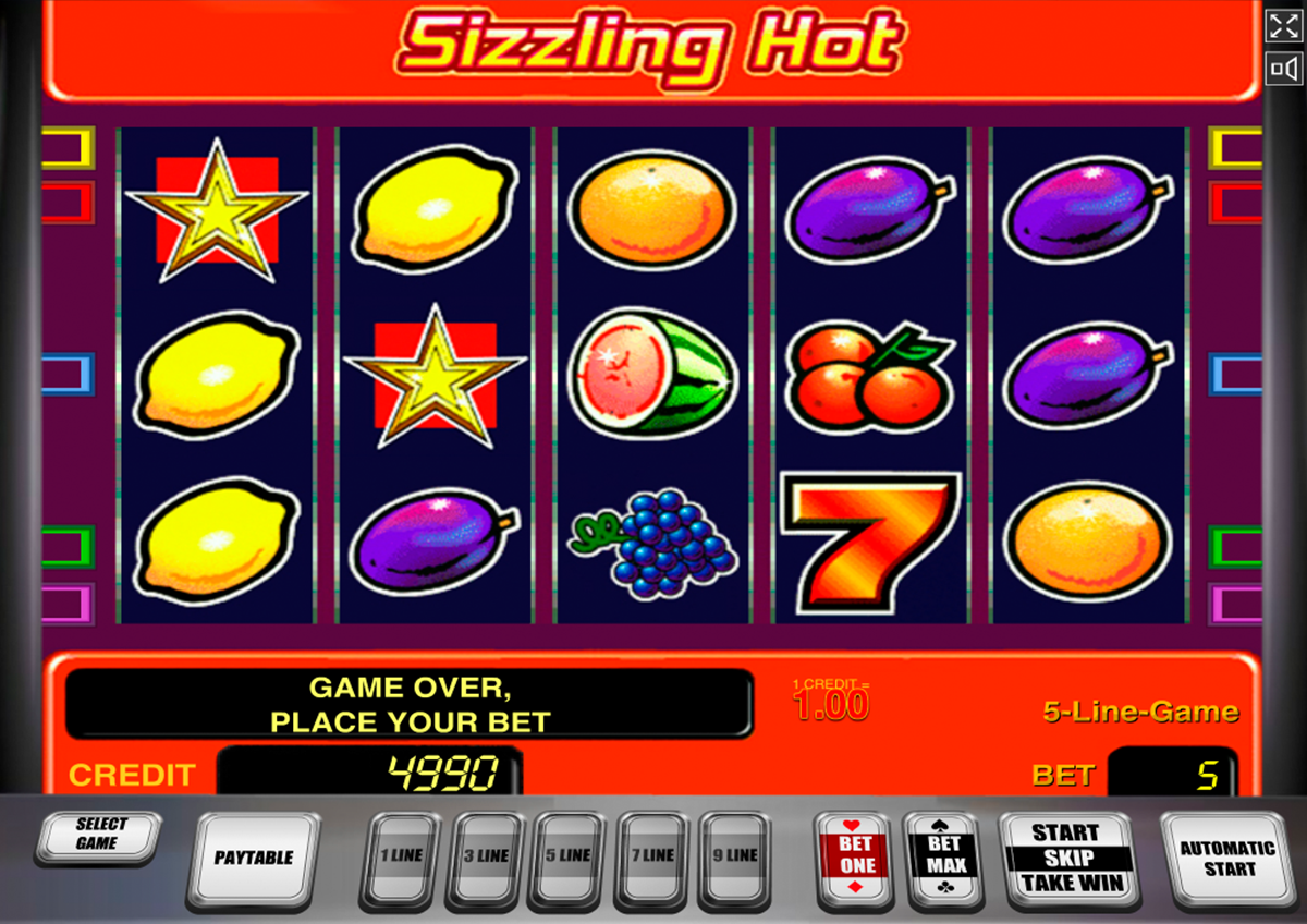 sizzling hot novomatic online slots 