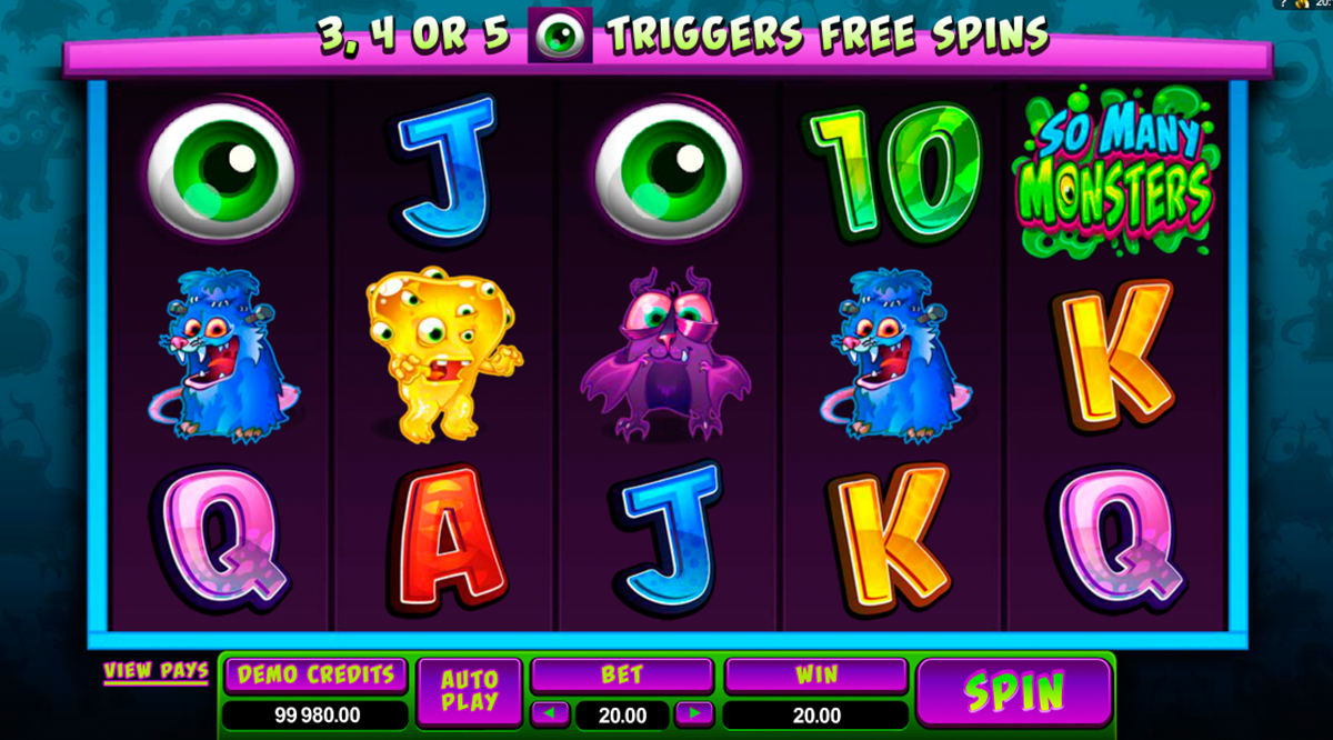 so many monsters microgaming online slots 