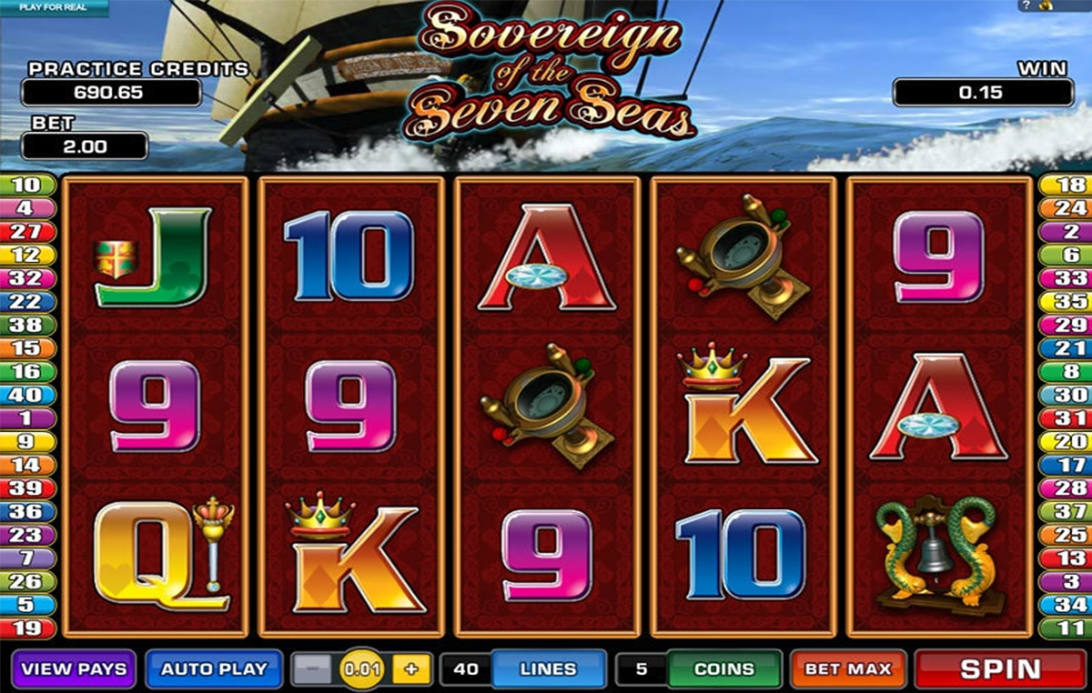 sovereign of the seven seas microgaming online slots 