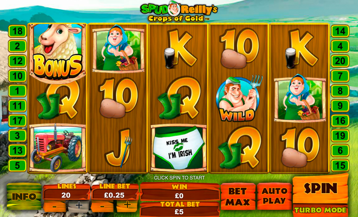 spud oreillys crops of gold playtech online slots 