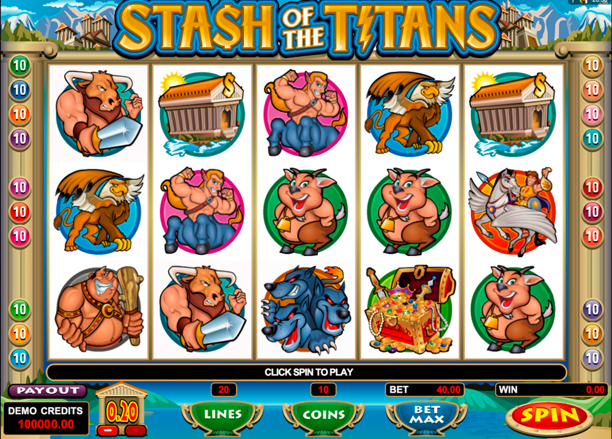 stash of the titans microgaming online slots 