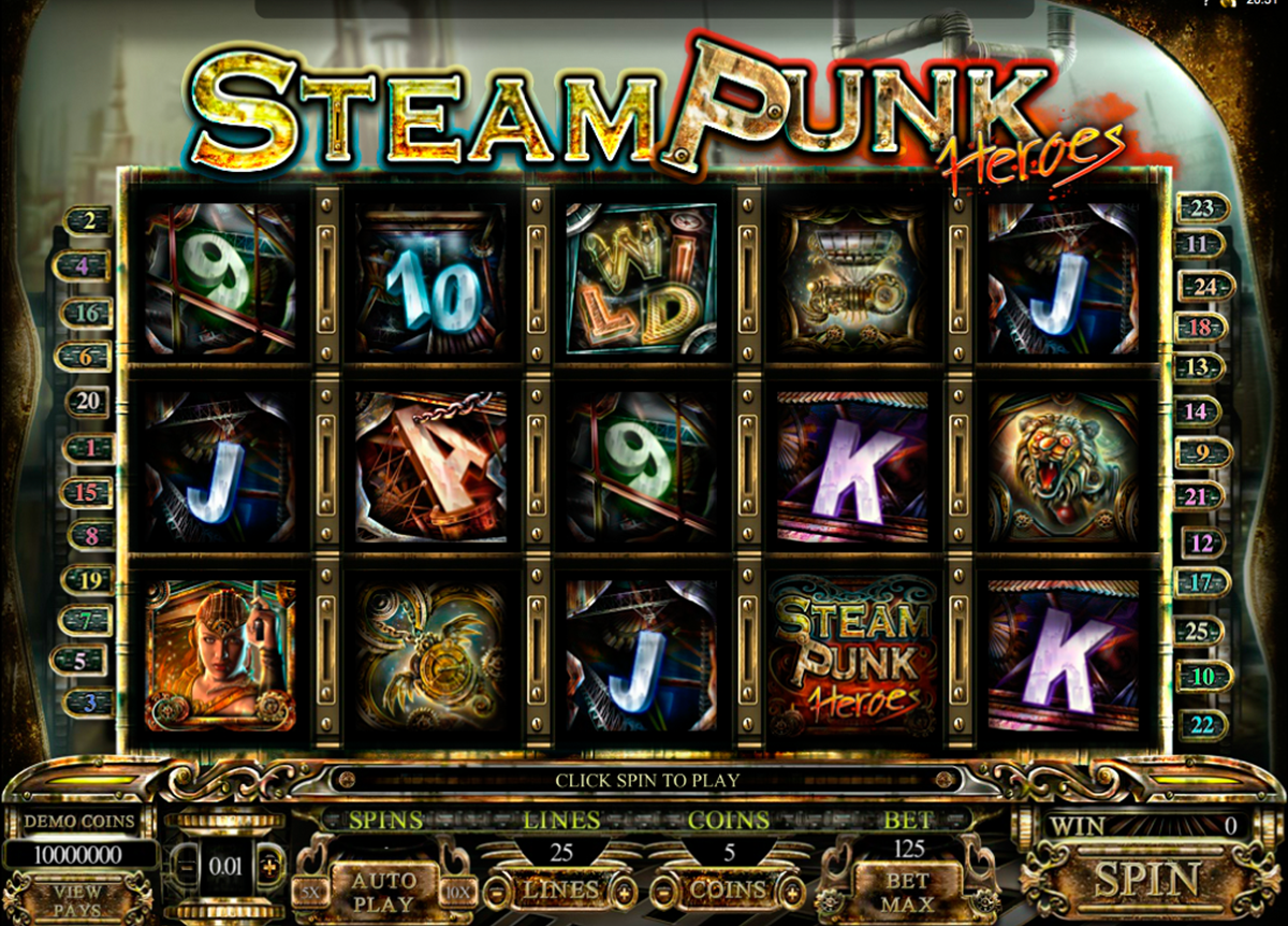 steam punk heroes microgaming online slots 