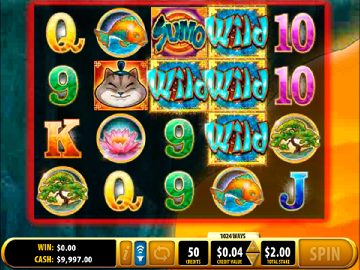 sumo kitty bally online slots 