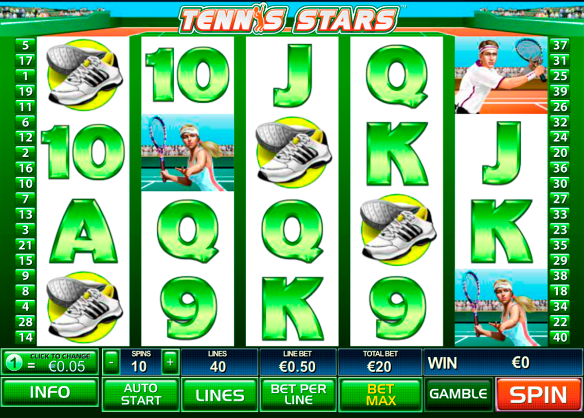 tennis stars playtech online slots 