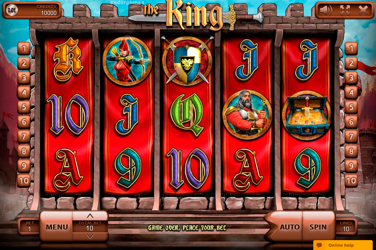 the king endorphina online slots 