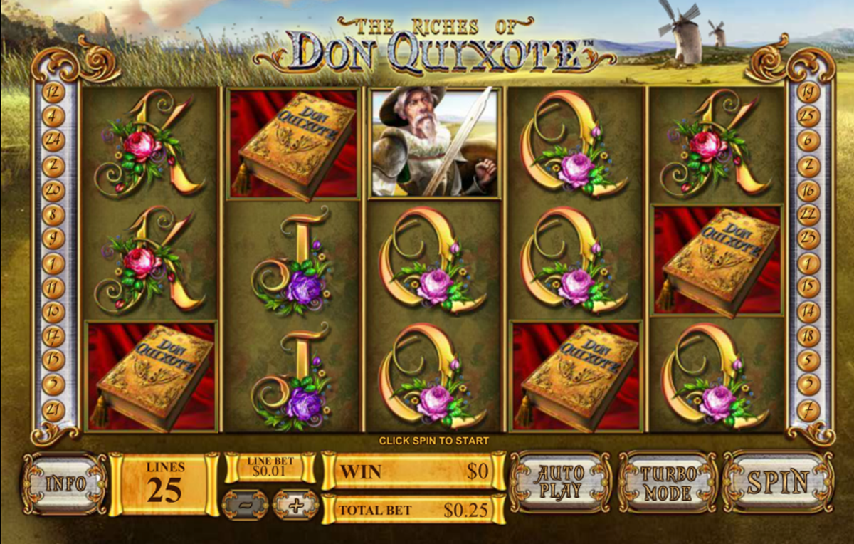 the riches of don quixote playtech online slots 