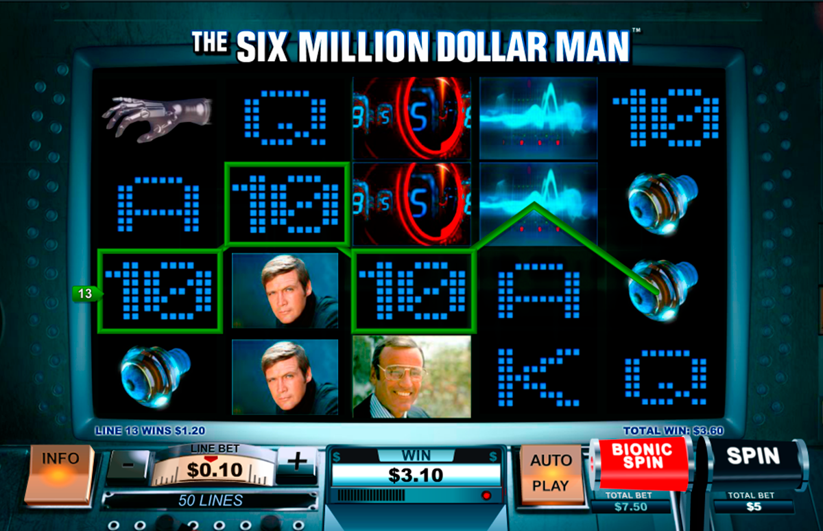 the six million dollar man playtech online slots 
