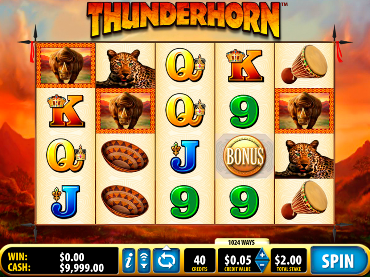 thunderhorn bally online slots 