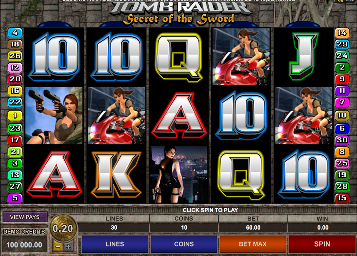 tomb raider ii microgaming online slots 