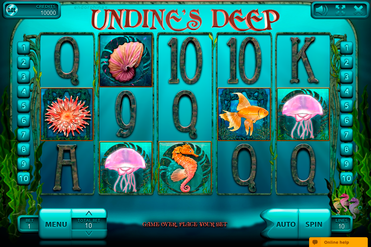 undines deep endorphina online slots 