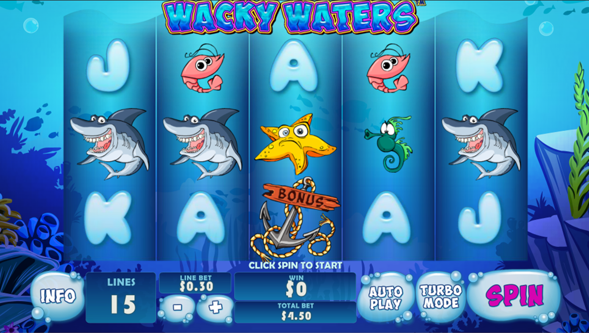 wacky waters playtech online slots 